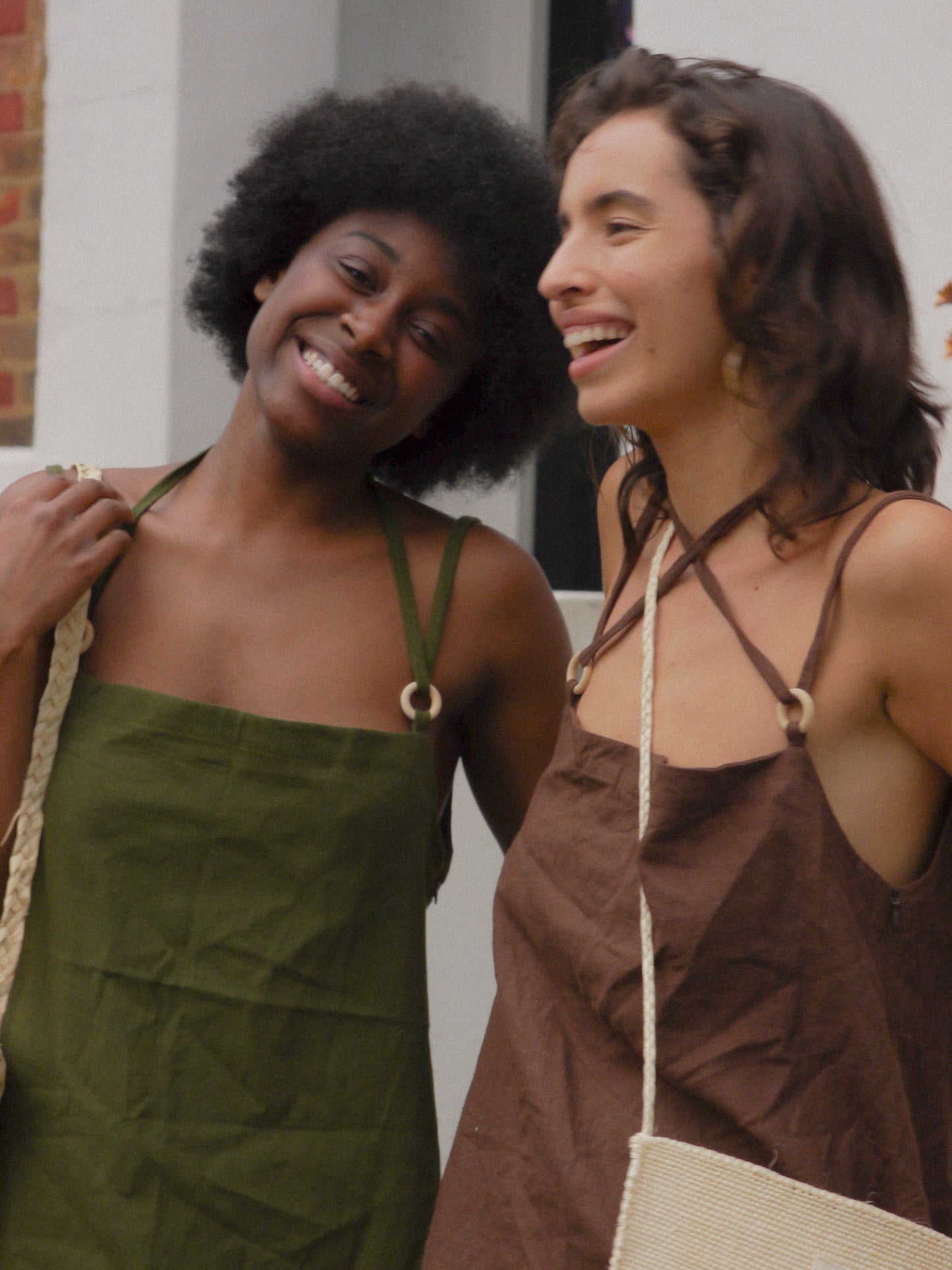 OLIVE LINEN DRESS