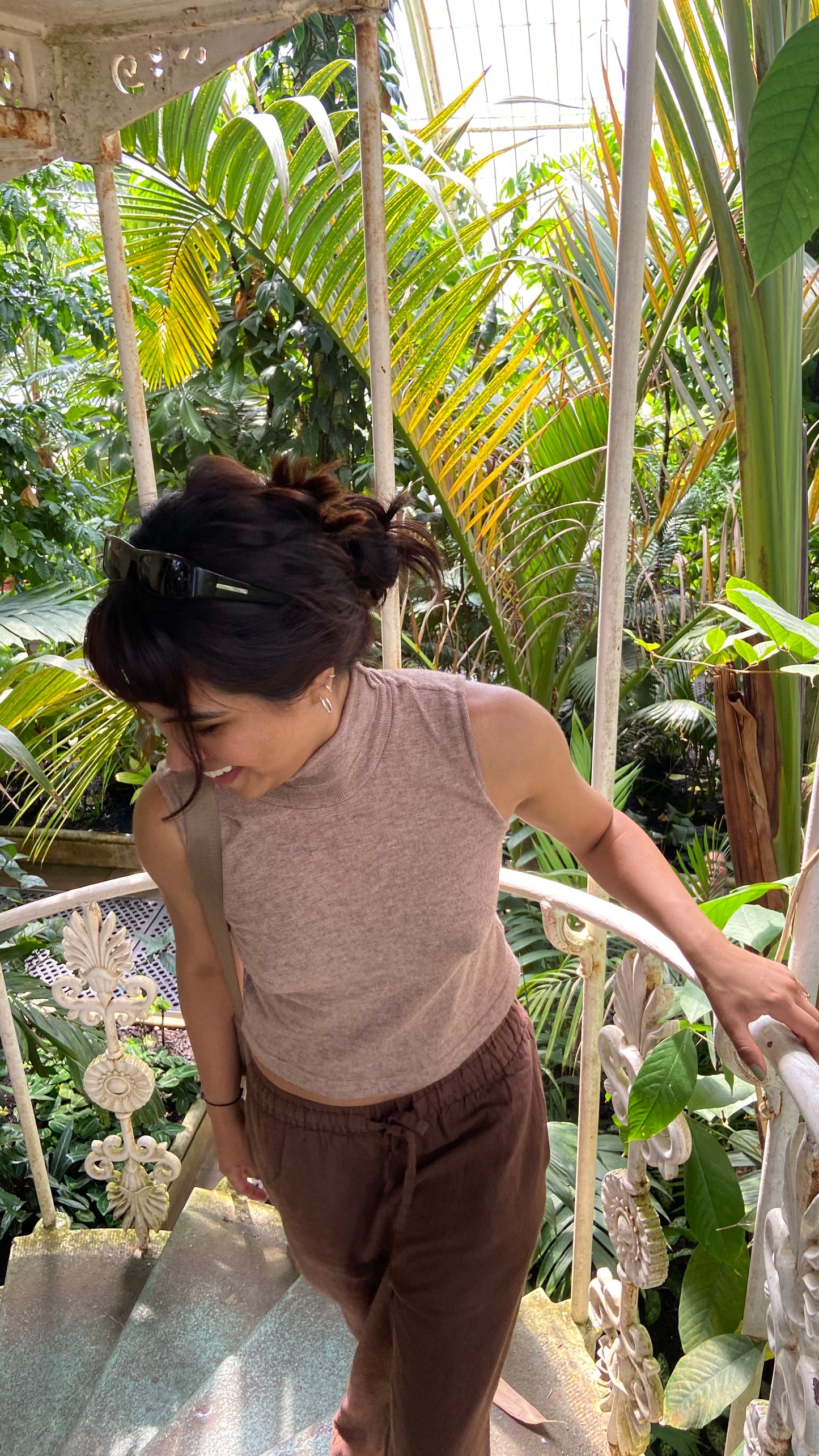 BROWN LINEN TROUSERS