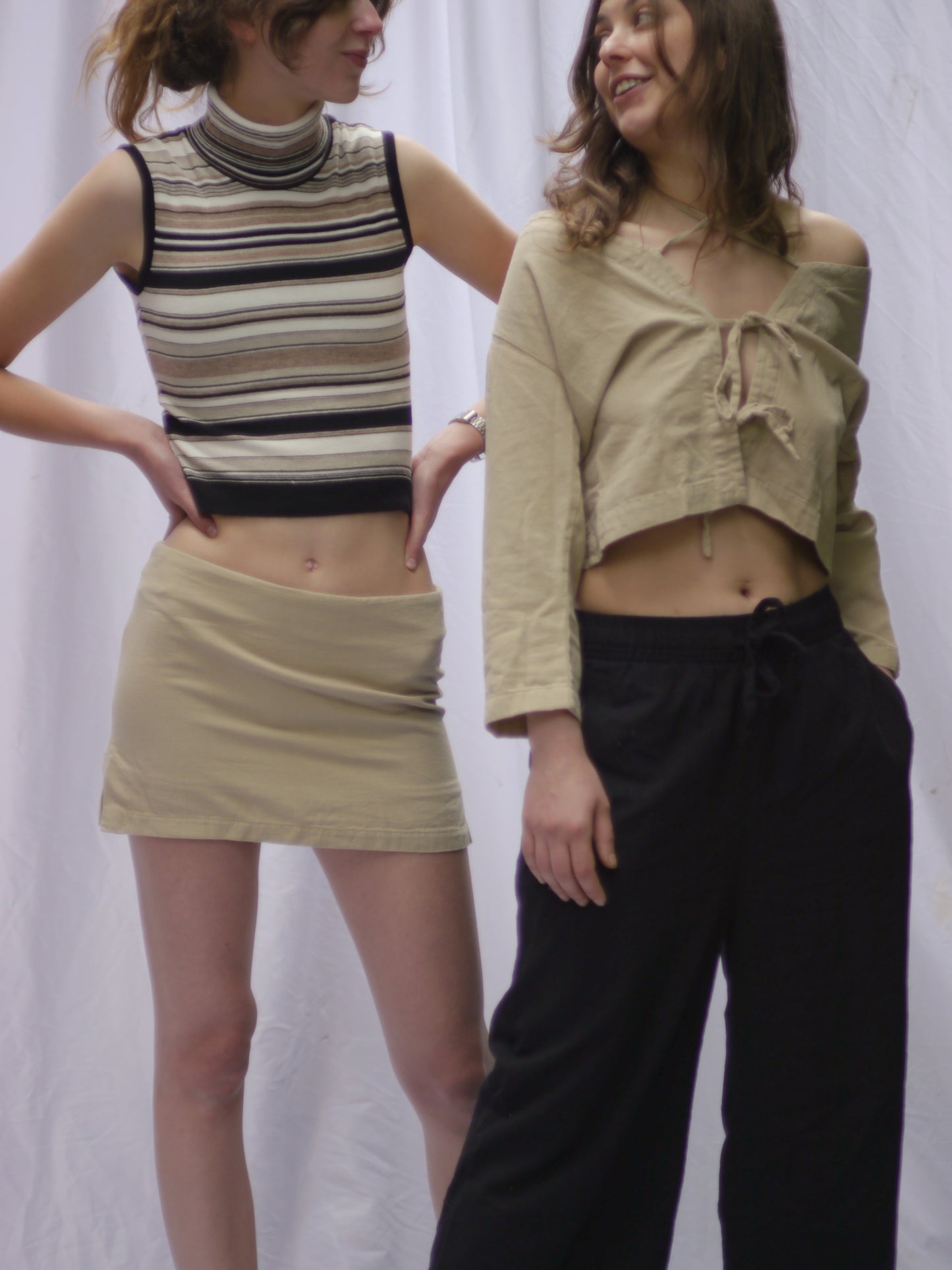 SAND LINEN SKIRT