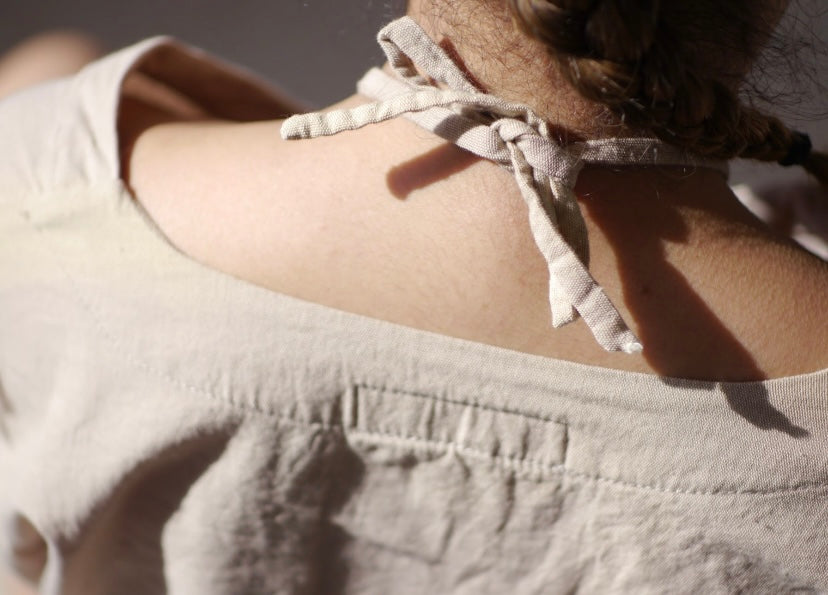 SAND LINEN TOP