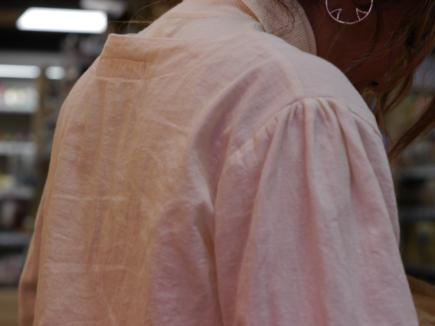 NATURAL LINEN TOP